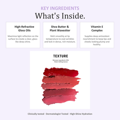 BRAYE Lipsleek - Glossy Non-Sticky Lip and Cheek