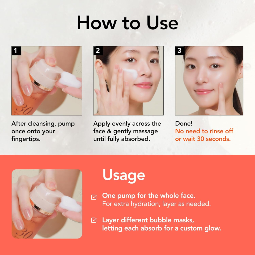 MENOKIN - CLEAR 30 Seconds Quick Bubble Mask(95ml)