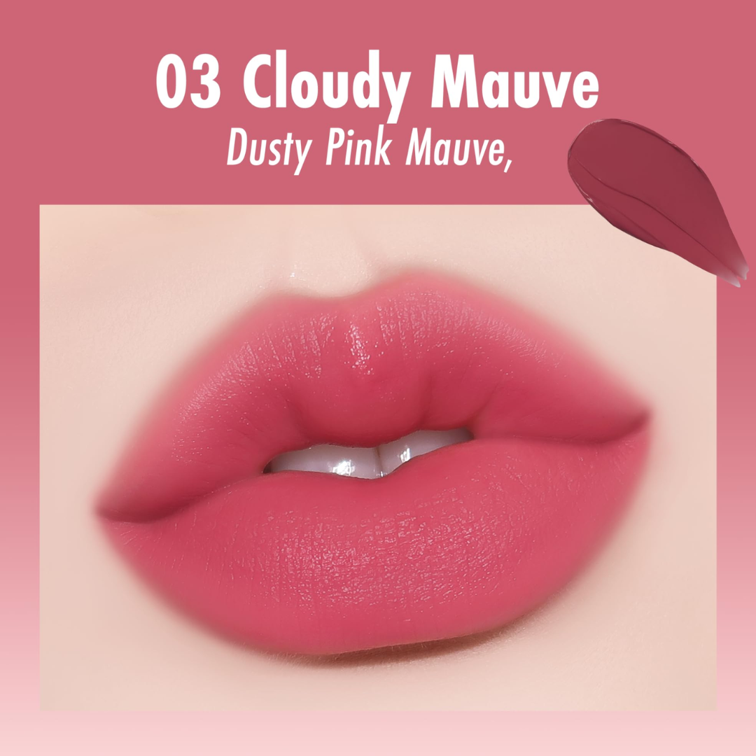PEACH C Blurry Filter Lip & Cheek Tint - Buttercream Matte Lip Tint blurring effect - 5 Colours