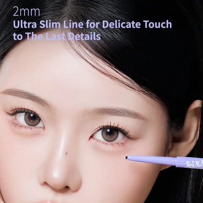 PEACH C Slim Waterproof Fixxyliner - Eyeliner 3 Colours no smudge korean beauty 2mm slim tip