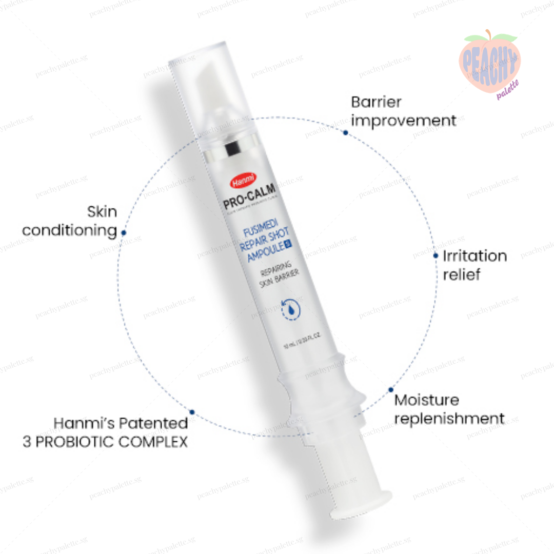 [HANMI] Pro-Calm | FUSIMEDI Ampoule | Skin Barrier Repair Ampoule with Panthenol + Probiotic Complex