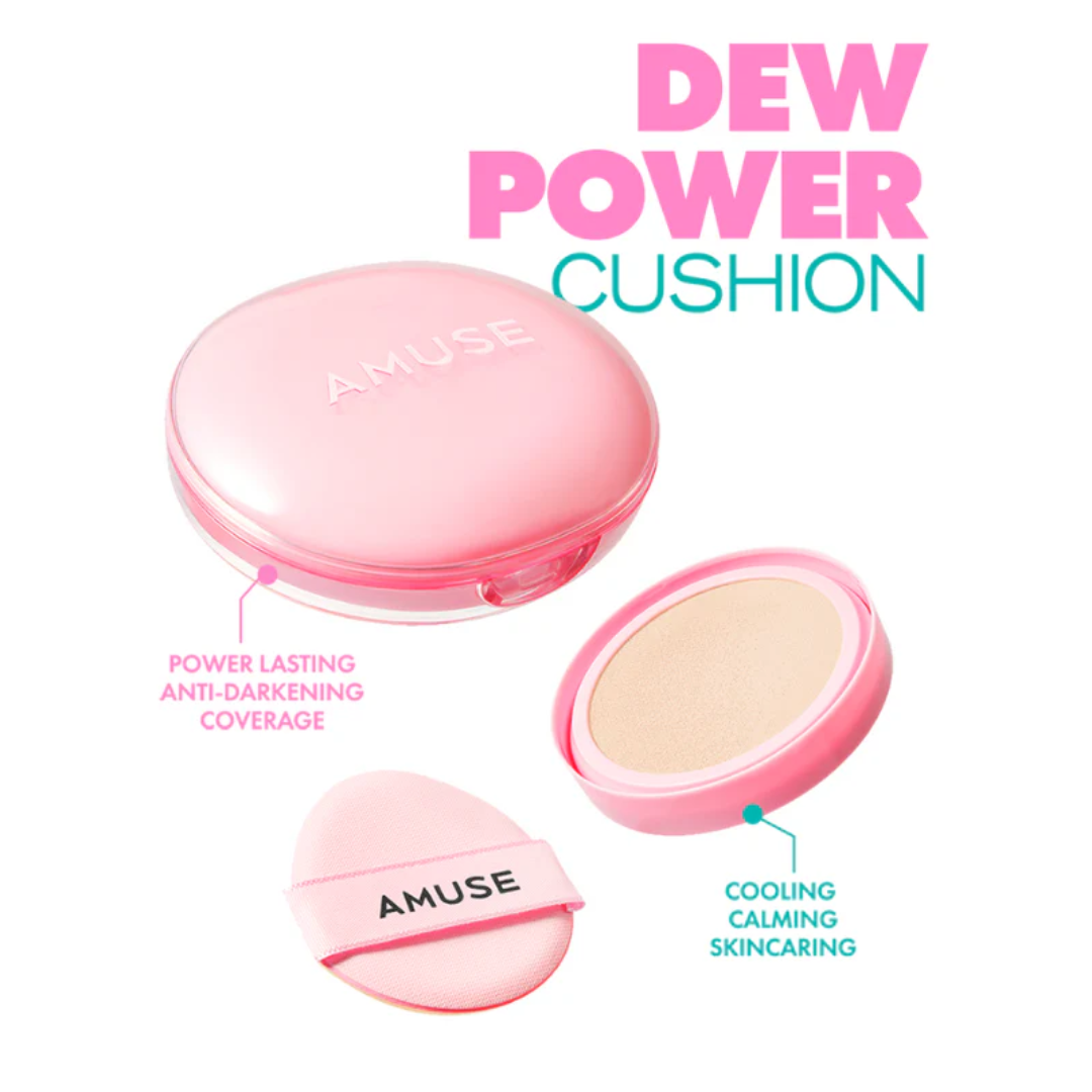 AMUSE Dew Power Cushion Vegan Cushion SPF50+ PA++++
