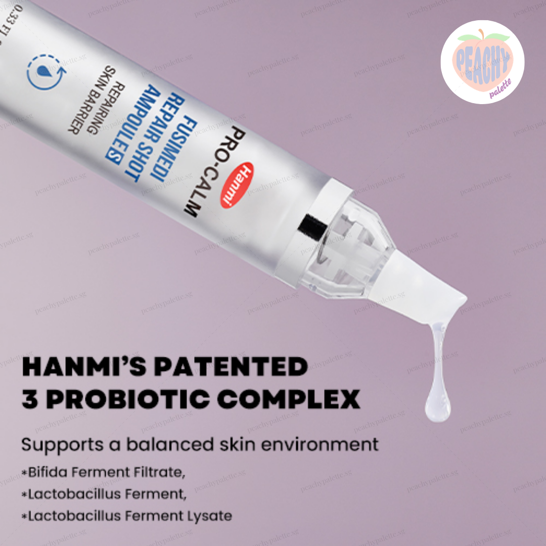 [HANMI] Pro-Calm | FUSIMEDI Ampoule | Skin Barrier Repair Ampoule with Panthenol + Probiotic Complex