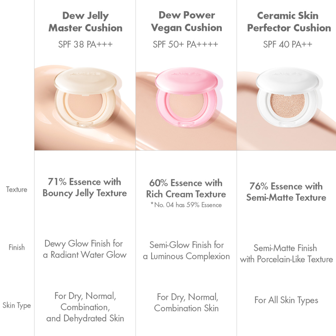 AMUSE Dew Jelly Master Vegan Cushion Foundation - 15g