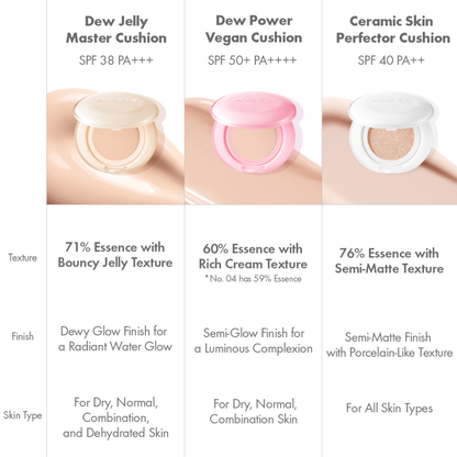 AMUSE Dew Jelly Master Vegan Cushion Foundation - 15g