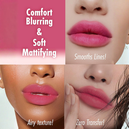 PEACH C Blurry Filter Lip & Cheek Tint - Buttercream Matte Lip Tint blurring effect - 5 Colours