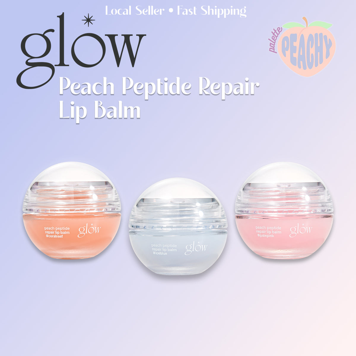 glow Peach Peptide Repair Lip Balm