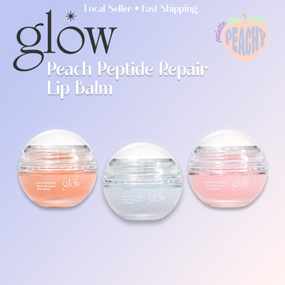 glow Peach Peptide Repair Lip Balm