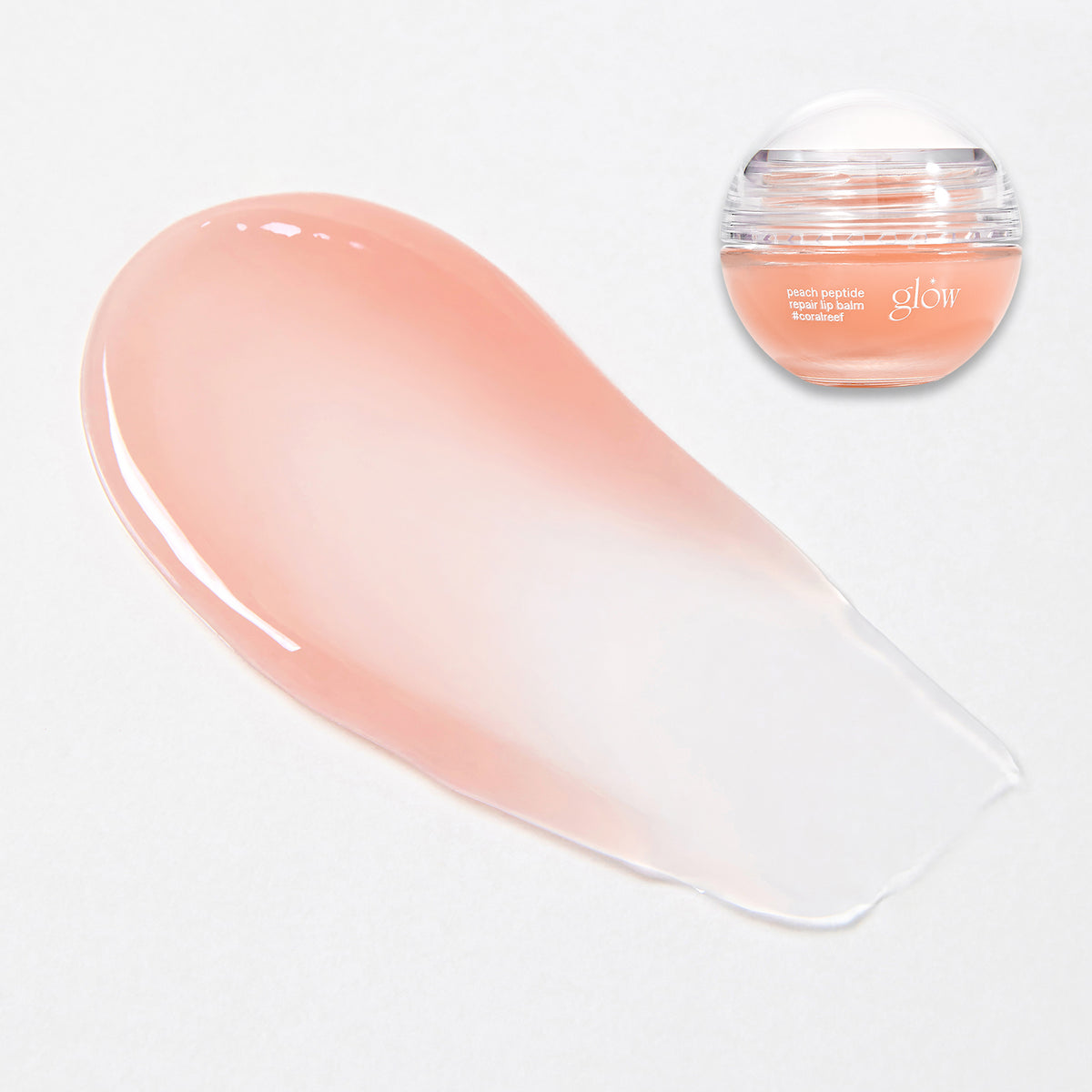 glow Peach Peptide Repair Lip Balm